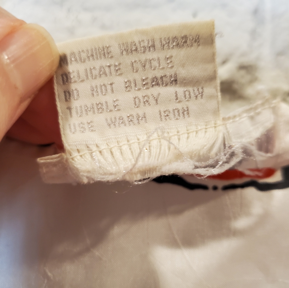 SOLD Vintage 1990s 2X 18/20 preppy white multi top - Picture 5 of 6